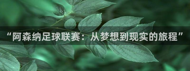 “阿森纳足球联赛：从梦想到现实的旅程